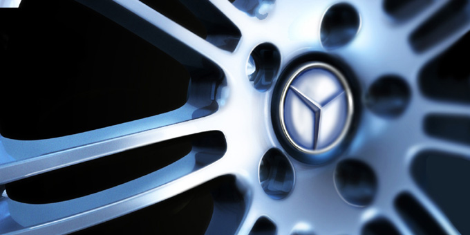 mercedes wheel detail
